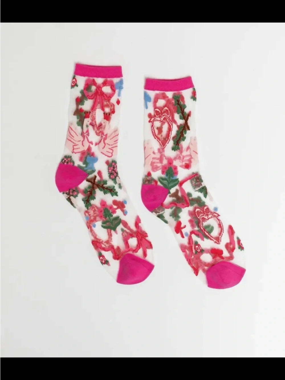 Sock Candy Ballet Sheer Crew Sock. Price Firm.